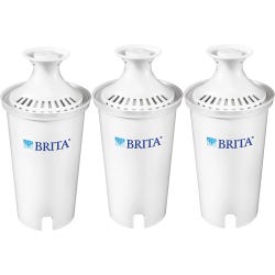 Image for Brita Replacement Pitcher Filter for Brita Pitcher, 100 Gallon, Blue and White, Pack of 3 from School Specialty