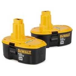Image for Dewalt XRP Battery, 18 V, Pack of 2 from School Specialty