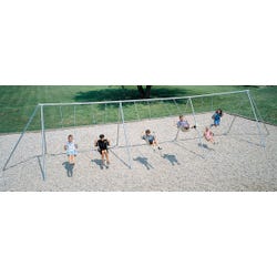 Image for SportsPlay Equipment 4-Seat Traditional Design Primary Tripod Swing, 10 ft, Steel Top Beam, Galvanized from School Specialty