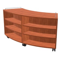 Image for Classroom Select NeoLink Curved Mobile Cabinet, Double Sided from School Specialty