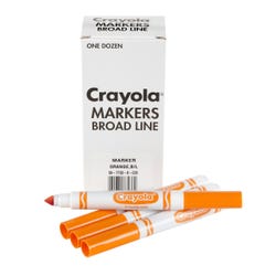 Image for Crayola Marker Replacement Pack, Broad Line, Orange, Pack of 12 from School Specialty