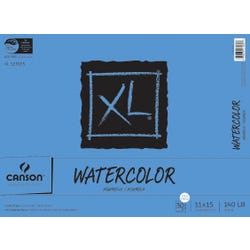 Canson XL Watercolor Pad, Wireless, 11 x 15 Inches, 140 lb, 30 Sheets Item Number 1371708