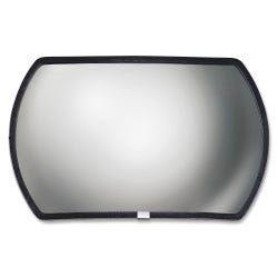 Image for See-All Rounded Rectangular Convex Mirror with Adjustable Mounting Brackets, 12 in H X 18 in W, Glass from School Specialty