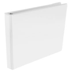 Image for School Smart Round Ring View Binder, Polypropylene, 1/2 Inch, White from School Specialty