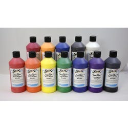 Sax Heavy Body Acrylic Paint, 1 Pint Bottles, Assorted Colors, Set of 12 Item Number 1572473