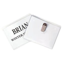 Image for C-Line Clip Style Name Badge Holders, 3-1/2 x 2-1/4 Inches, Pack of 50 from School Specialty