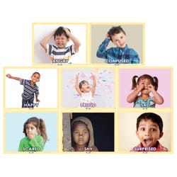 Image for Mojo Education Range of Emotions Children's Puzzle Set, 8 Puzzles from School Specialty