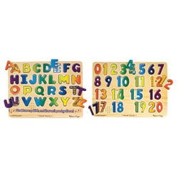 Image for Melissa & Doug Alphabet & Numbers Sound Puzzles, Set of 2 from School Specialty
