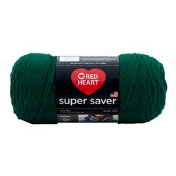 Image for Red Heart Acrylic Economy Super Saver Yarn, 4-Ply, Hunter Green, 7 Ounce Skein from School Specialty