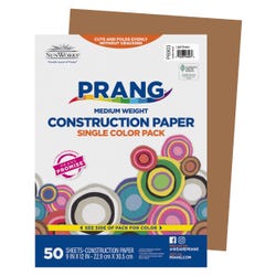 Image for Prang Medium Weight Construction Paper, 9 x 12 Inches, Light Brown, 50 Sheets from School Specialty