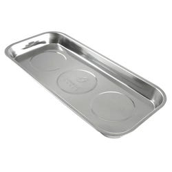 Image for Sunex Intl Extended Rectangular Mighty Magnetic Parts Tray, 14-1/4 X 6-1/2 in, Stainless Steel from School Specialty
