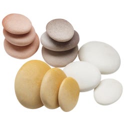 Image for Yellow Door Natural Sorting Stones, Assorted Colors and Sizes, Set of 12 from School Specialty