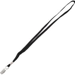 Image for Advantus Lanyards, w/Metal Clip, 3/8 Inches Thick, 36 Inches L, 100/Box, Black from School Specialty