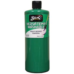 Sax Washable Versatemp Heavy Bodied Tempera Paint, Green, Quart Item Number 1592673