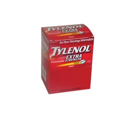 Image for Tylenol Extra Strength Caplets with Dispenser Box, Single Dose, 500 mg, Pack of 2, 50 Pack/Box JOJ44910 from School Specialty