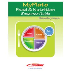 Sportime MyPlate Food & Nutrition Student Learning Guide, 44 Pages, Grade 1 to 4 Item Number 2013486