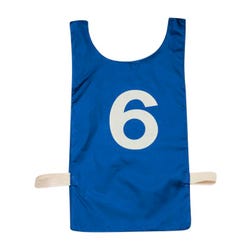 Image for Champion Youth Numbered Pinnies, Blue, Set of 12 from School Specialty