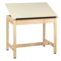 Image for Diversified Woodcrafts Drafting Table, 42 x 30 x 39-3/4 Inches, Almond Colored Plastic Laminate Top from School Specialty