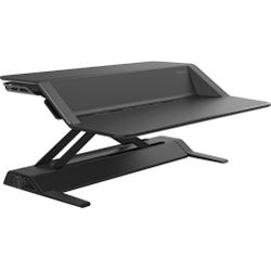 Image for Fellowes Lotus Sit Stand Workstation, 32-3/4 x 24-3/4 x 5-1/2 Inches, Black from School Specialty
