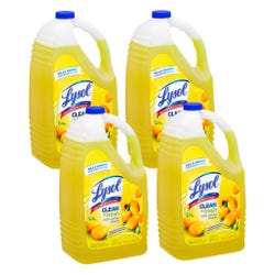 Image for Lysol Clean/Fresh Lemon Cleaner, Liquid, 144 Ounces, Case of 4 from School Specialty