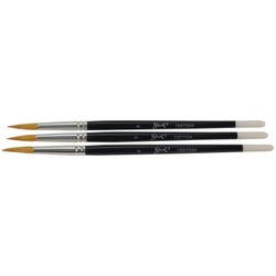 Sax True Flow Royale Synthetic Watercolor Brushes, Size 8, Pack of 3, Item Number 1567594