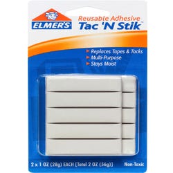 Image for Elmer's Tac N Stik Mounting Adhesive Putty for Posters and Notes, 2 Ounces, White from School Specialty