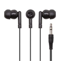 Image for Califone E1 Stereo Earbuds, 3.5mm Plug, Black from School Specialty