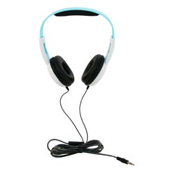 Image for Califone KH-12V WH Pre-K On-Ear Headphones with In-line Volume Control, 3.5mm, Light Blue/White from School Specialty