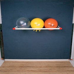 Image for Duracart Big Ball Single-Shelf Wall Rack from School Specialty