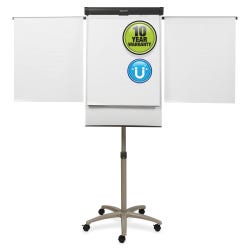 Image for Quartet Compass Mobile Presentation Easel, Magnetic Easel/Flipchart, 24 x 36 Inches, Graphite Frame from School Specialty