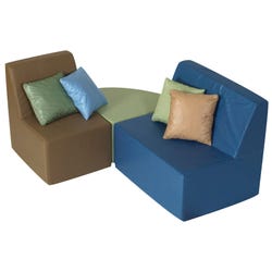 Image for Children's Factory 3-Piece Woodland Mini Seating Group, Vinyl, Combo Tones, for Use with 2 - 5 Years from School Specialty