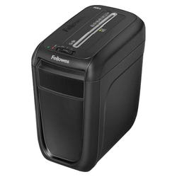 Image for Fellowes Powershred 60S Cross-Cut Shredder, 10 Sheets per Pass, 75 dB, 9-1/4 x 14-5/8 x 16-1/8 Inches, Black from School Specialty
