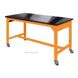 Diversified Spaces Workbench, Adjustable Height, Epoxy Resin Top, Steel Frame 4001804