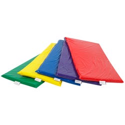 Image for Childcraft Rainbow Rest Mats, 48 x 24 x 2 Inches, Vinyl, Assorted Colors, Pack of 5 from School Specialty