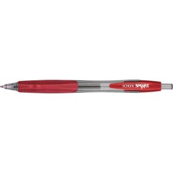 Image for School Smart Retractable Gel Pens with Grip, Red Ink, Pack of 12 from School Specialty