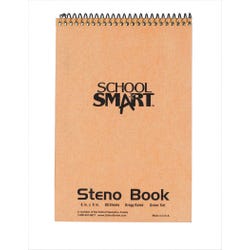 School Smart Gregg Ruled Steno Notebook, 6 x 9 Inches, White, 80 Sheets 085290