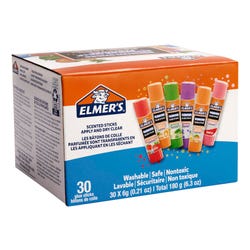 Image for Elmer’s Scented Clear Glue Sticks, Assorted Scents, Pack of 30 from School Specialty