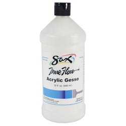 Image for Sax Acrylic Gesso Primer Paint, 1 Quart, White from School Specialty