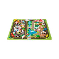 Image for Melissa & Doug Deluxe Road Rug Play Set, 1 Rug with 49 Play Pieces from School Specialty