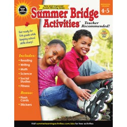 Image for Carson Dellosa Summer Bridge Activities Workbook, Grades 4 - 5 from School Specialty