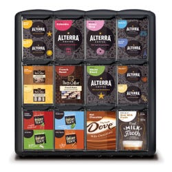 Image for Lavazza 4-column Beverage Packs Merchandiser, C200, 13-3/8 x 20-1/2, Black from School Specialty