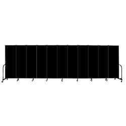 Image for Screenflex Acoustical Portable Welding Screens, 69 x 29-1/2 x 88 Inches, Black from School Specialty