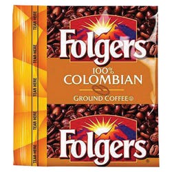 Image for Folgers 100% Colombian Ground Pre-Measured Coffee Pack, 1.75 oz, Pack of 42 from School Specialty