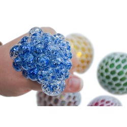 Image for Abilitations Mesh Glitter Fidget Balls, Set of 5 from School Specialty