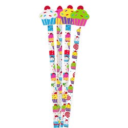 Image for Musgrave Pencil Co. Cupcake Pencils with Top Erasers, Set of 36 from School Specialty