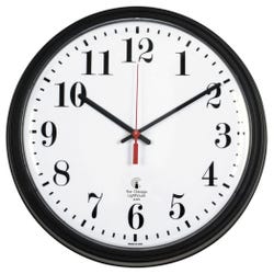 Image for Chicago Lighthouse Contract Clock, Black, 13-3/4 Inches from School Specialty