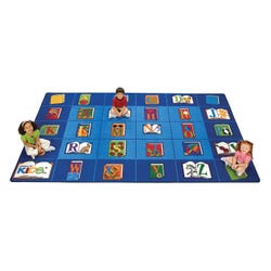Image for Carpets for Kids Reading by The Book Carpet, 8 Feet 4 Inches x 13 Feet 4 Inches, Rectangle, Multicolored from School Specialty
