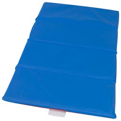 Image for Children's Factory 4-Fold Nap Mat 1 Inch, 48 x 24 x 1 Inches, Red/Blue from School Specialty