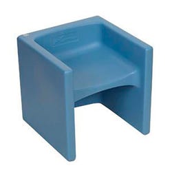 Image for Children's Factory Cube Chair, 15 x 15 x 15 Inches, Sky Blue from School Specialty