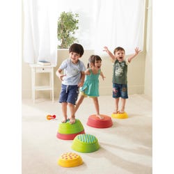 Image for Weplay Rainbow River Stones, Set Includes 2 Small, 2 Medium and 2 Large from School Specialty